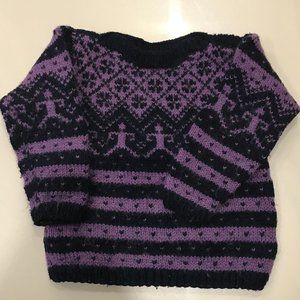 Boys Pullover Sweater - Handmade - Size 2-3 years